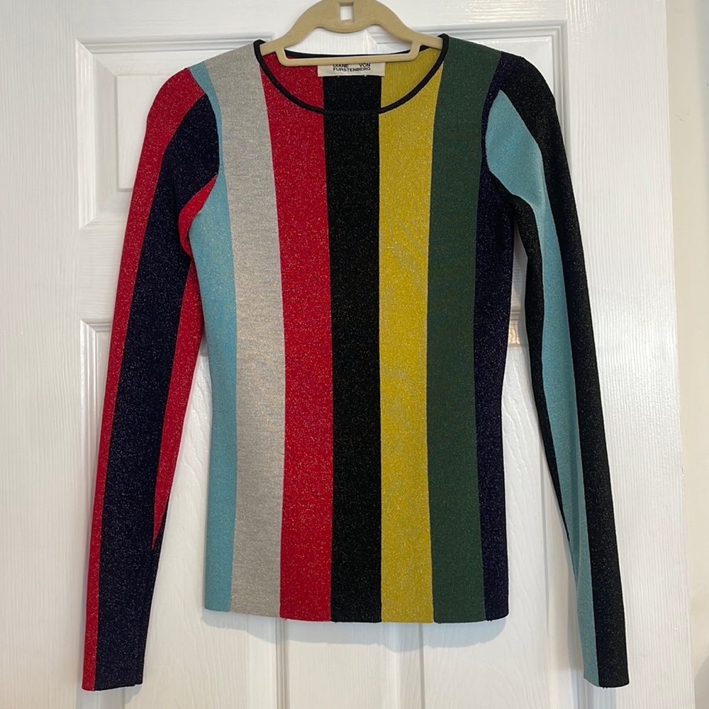 DVF metallic sweater